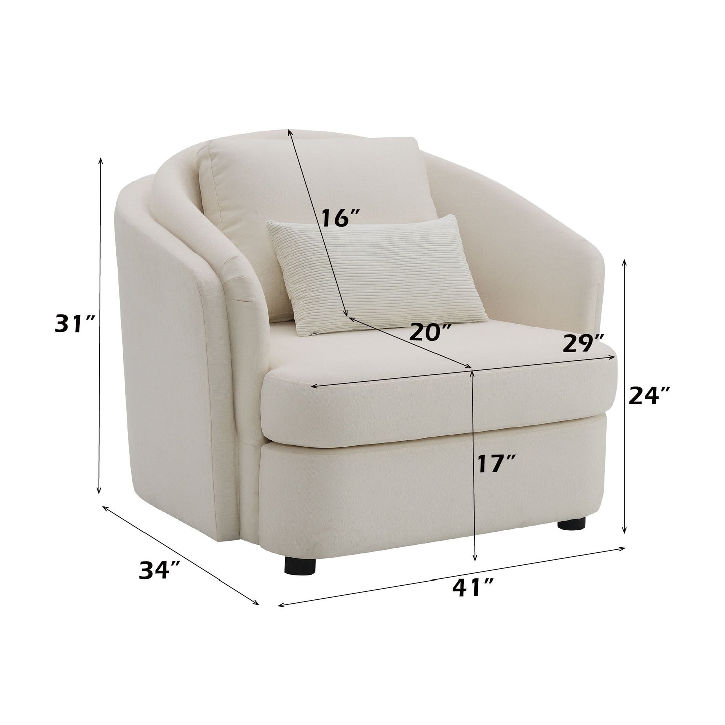 Mariko - 3 Piece Living Room Set Sofa Loveseat Chair - Beige Acme