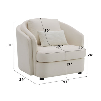 Mariko - 3 Piece Living Room Set Sofa Loveseat Chair - Beige Acme