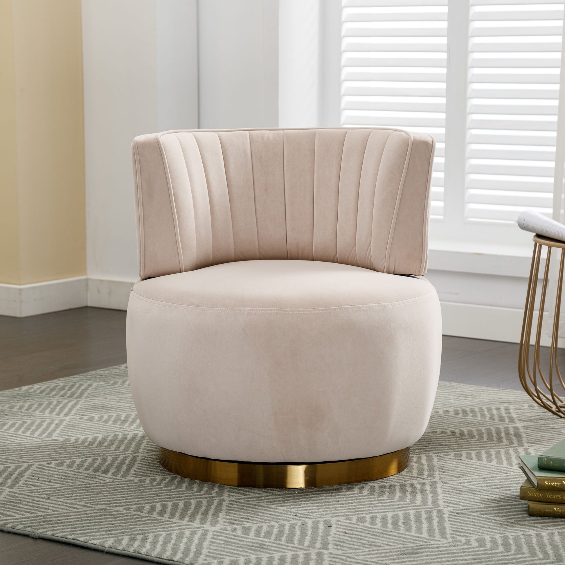 360 Degree Swivel Cuddle Barrel Accent Sofa Chair Home Essentials
