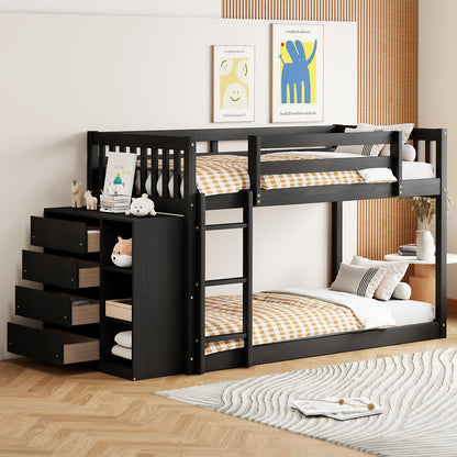 Bunk Bed With 4 Drawers And 3 Shelves DreamHaus