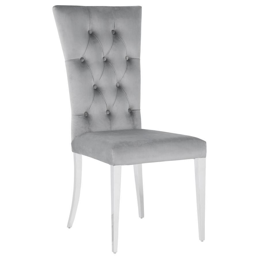 Kerwin - Velvet Upholstered Dining Side Chair (Set of 2) CoasterElevations
