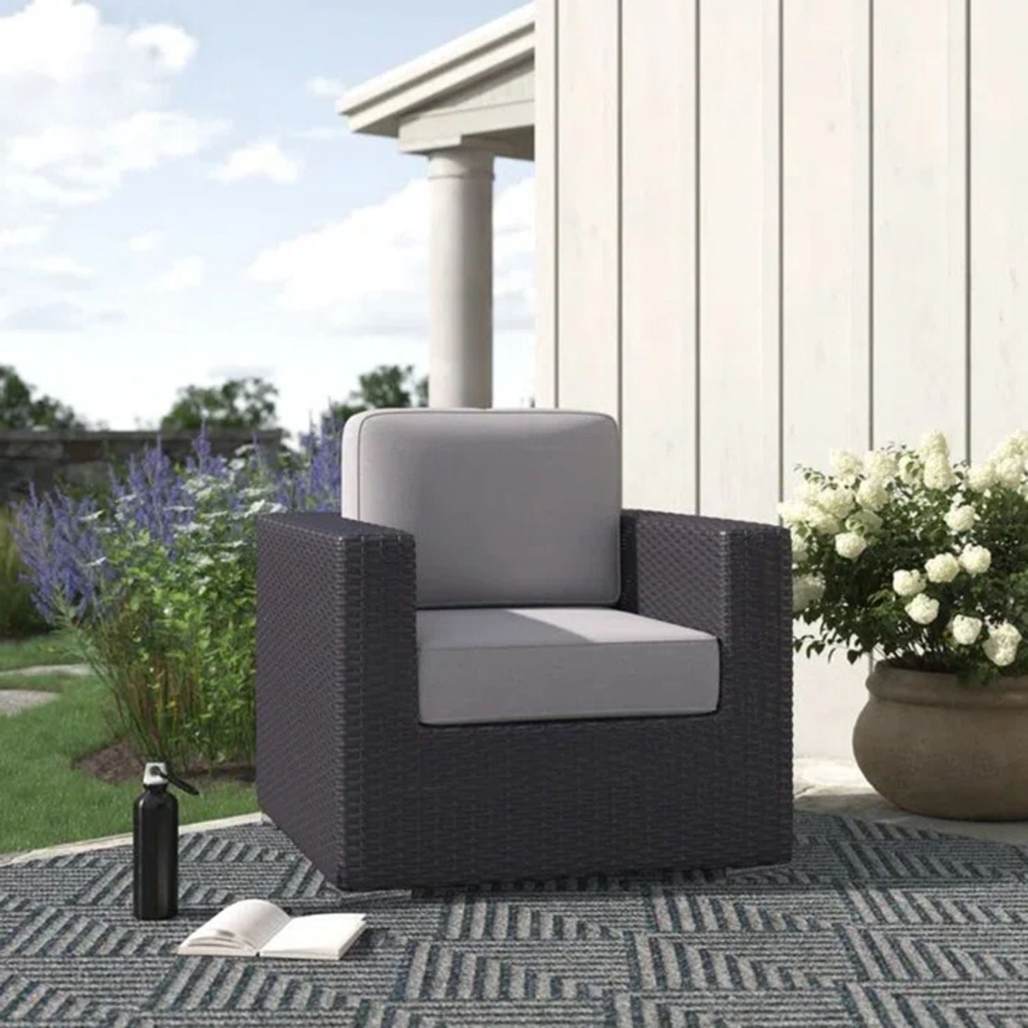 Patio Chair With Cushions Stylish Design LSI Patio Furniture