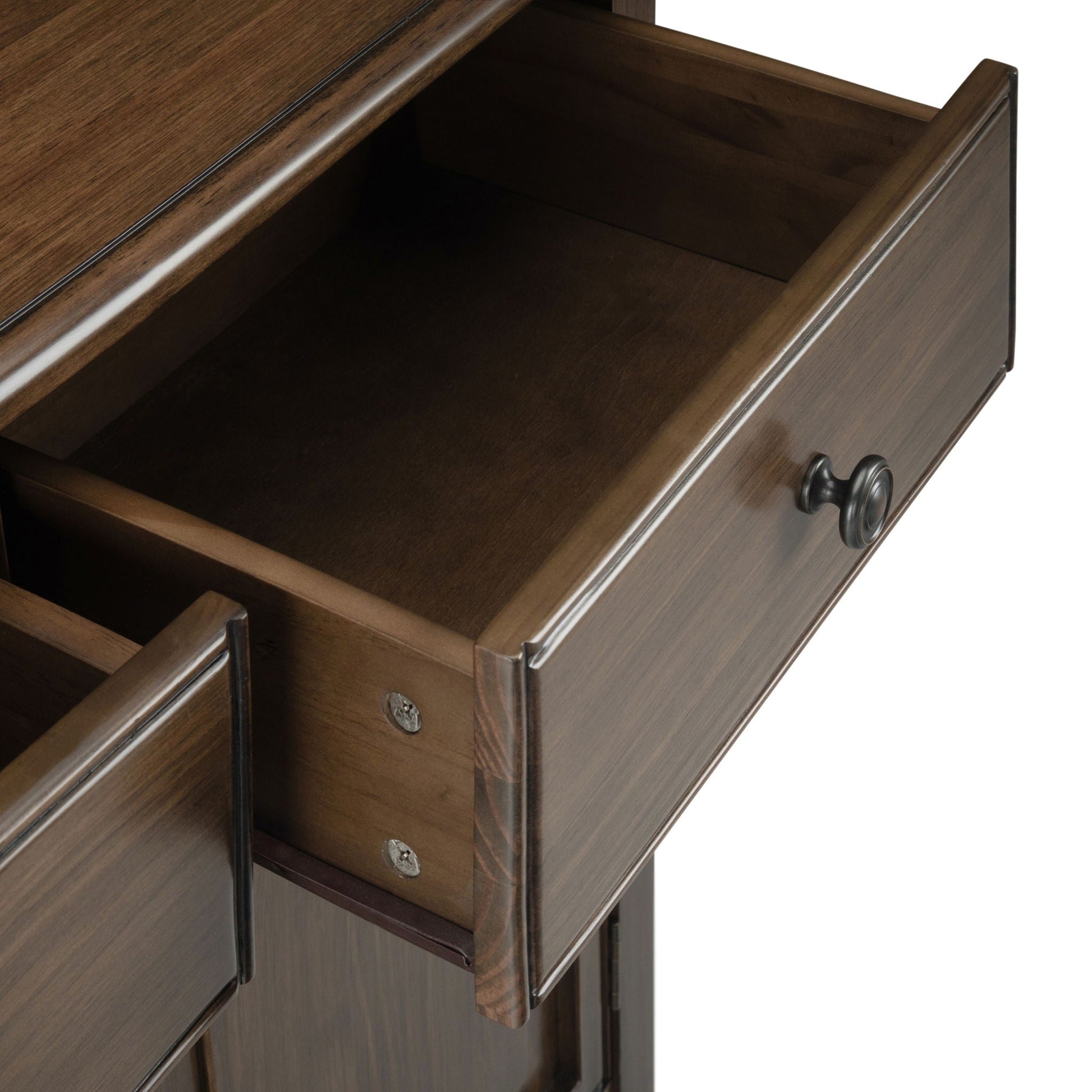 Connaught - Entryway Storage Cabinet - Rustic Natural Aged Brown Simpli-Home