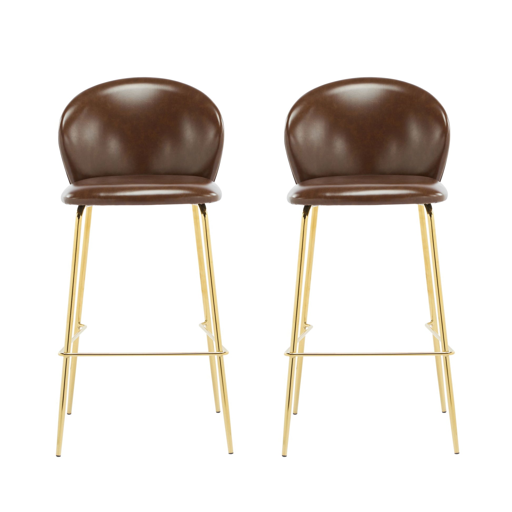 Kira - Upholstered Bar Stool (Set of 2) Noble House