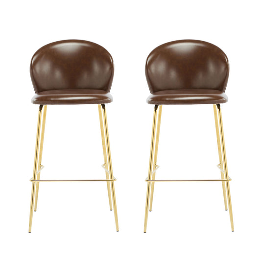 Kira - Upholstered Bar Stool (Set of 2) Noble House