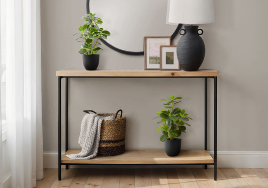 14" Tall, Artificial Plant, Ficus, Indoor, Faux, Fake, Table, Greenery, Potted, Decorative (Set of 2) - Green / Black 8th Street