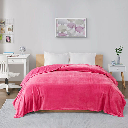 Twin Oversized Blanket - Pink Intelligent Design