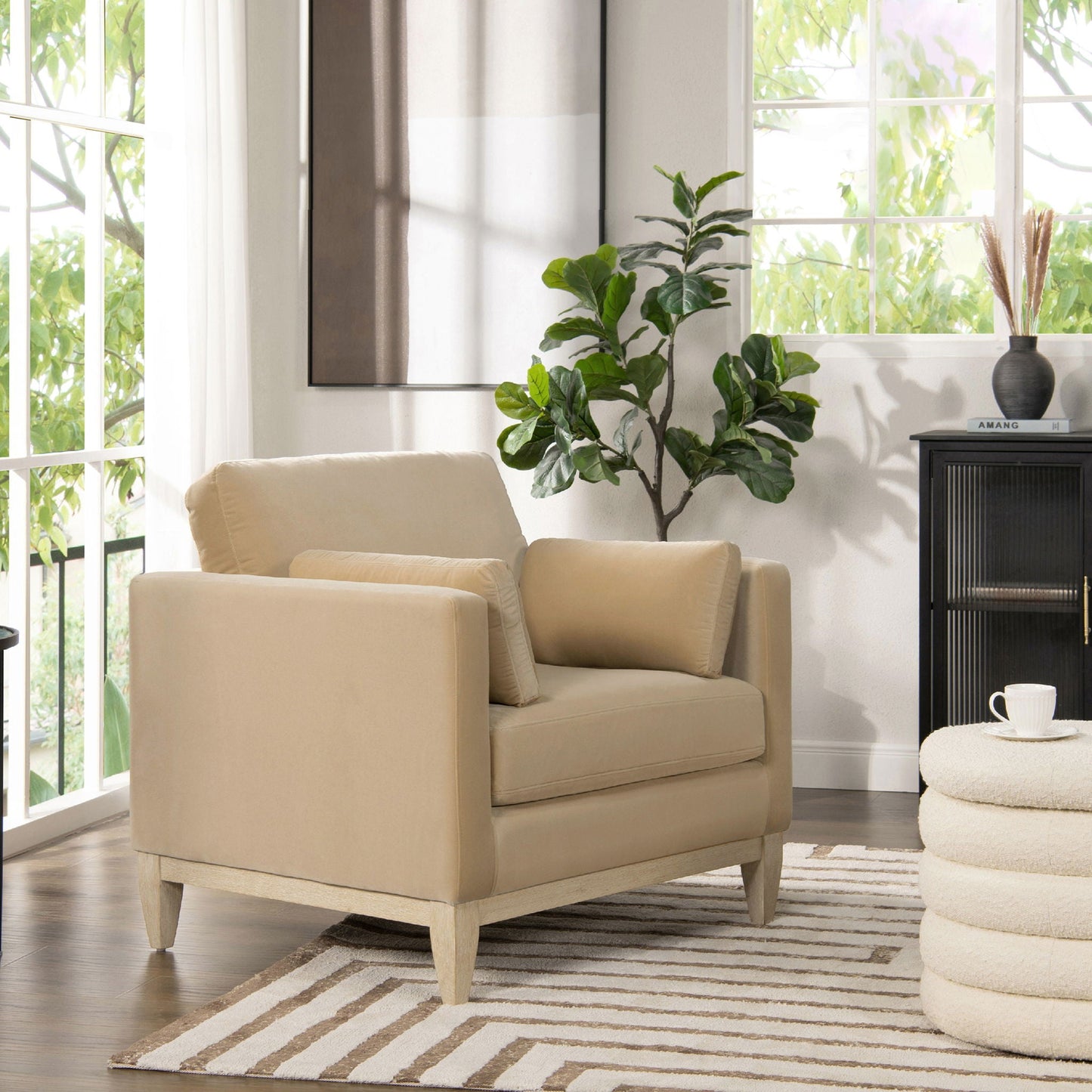 Knox - Modern Farmhouse Arm Chair Jennifer Taylor Home