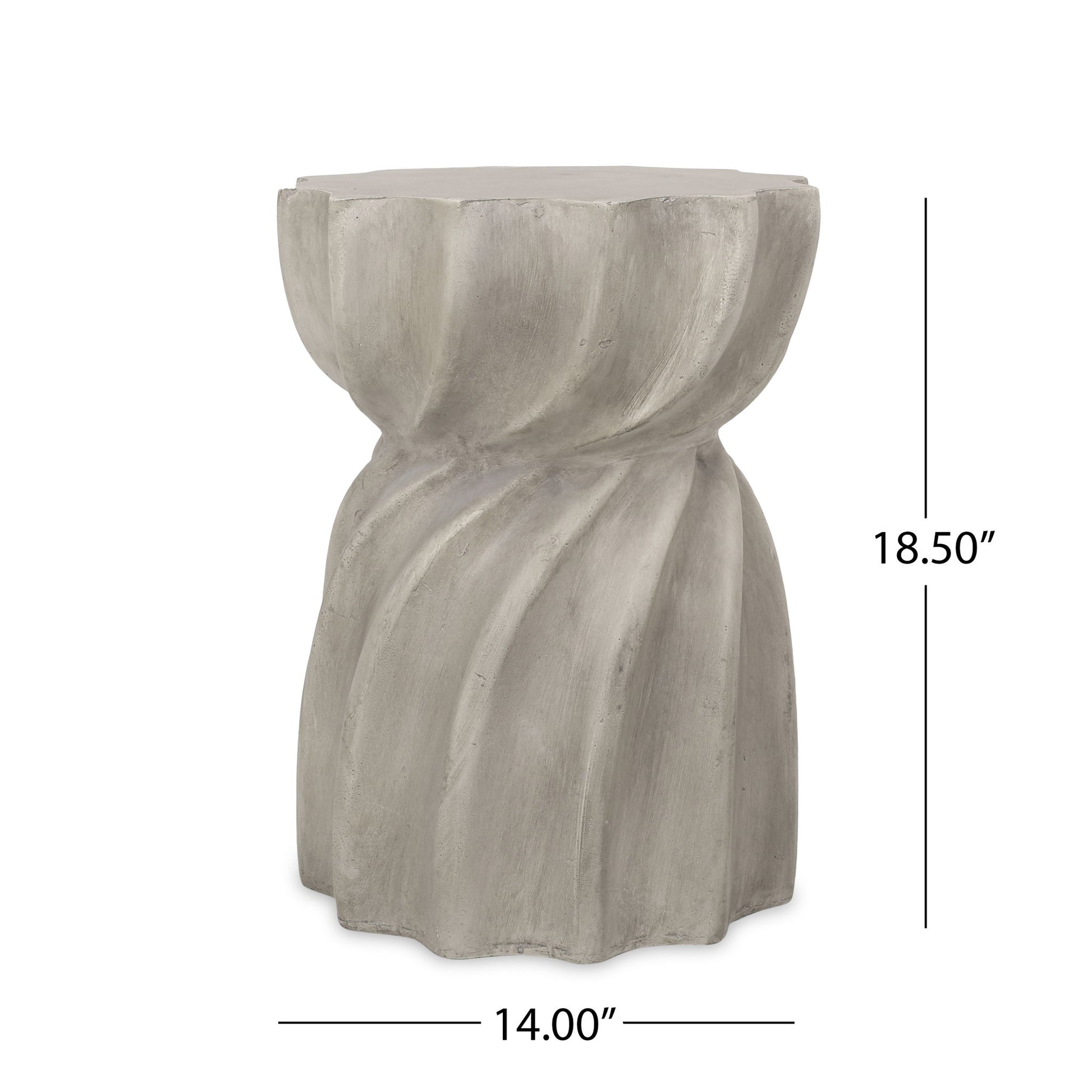 Modern Canis Side Table Outdoor Use - Gray Noble House