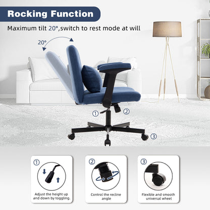 Criss Cross Armrest Office Chair With Wheels Home Essentials
