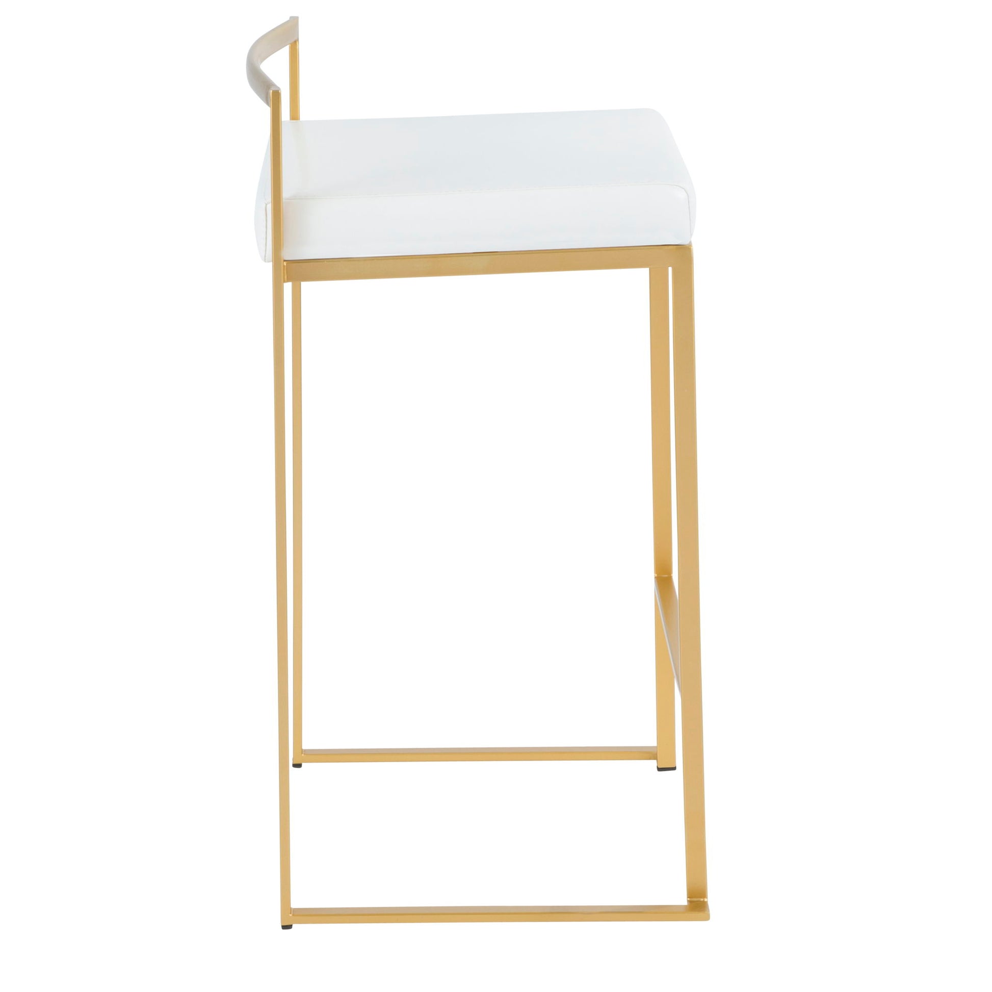 Fuji - Contemporary / Glam Design Counter Stool (Set of 2) Lumi Source