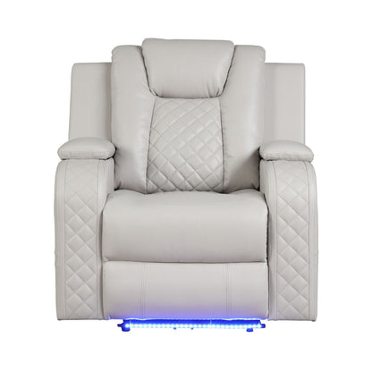 Benz - LED & Power Recliner Chair With Adjustable Headrest Matrix Furniture Group