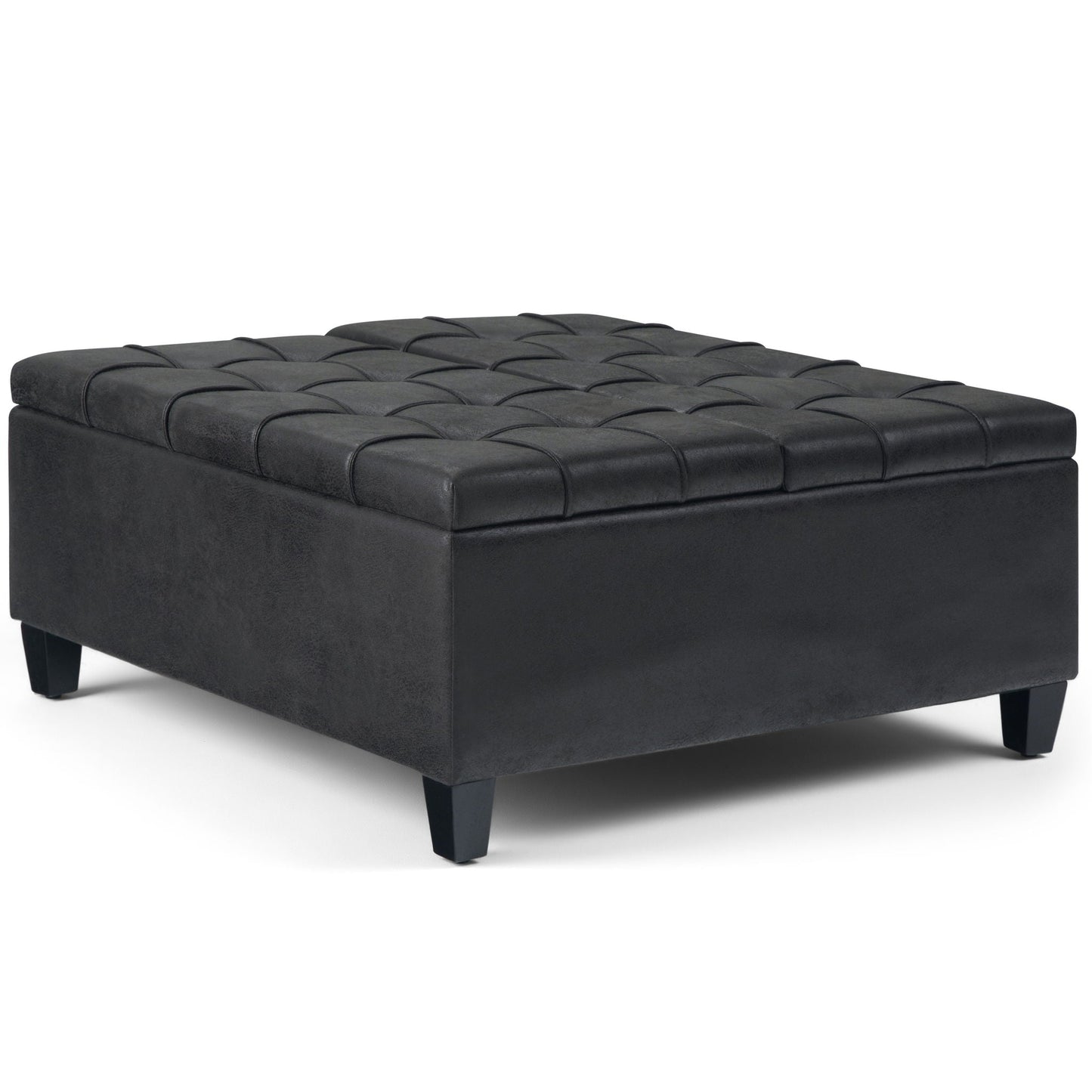 Harrison - Upholstered Coffee Table Storage Ottoman Simpli-Home