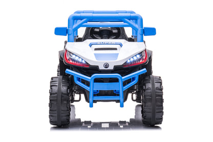 12V7A*1 30W*4 One Button Start, Forward And Backward, High And Low Speed, Music, Front Light, Power Display, Two Doors Can Open, 2.4G R / C, Seat Belt Four Wheel Absorber Kids Ride On Car