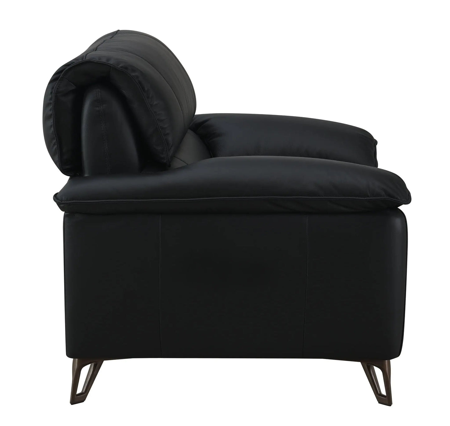 Eilene - Top Grain Leather Chair - Black Acme