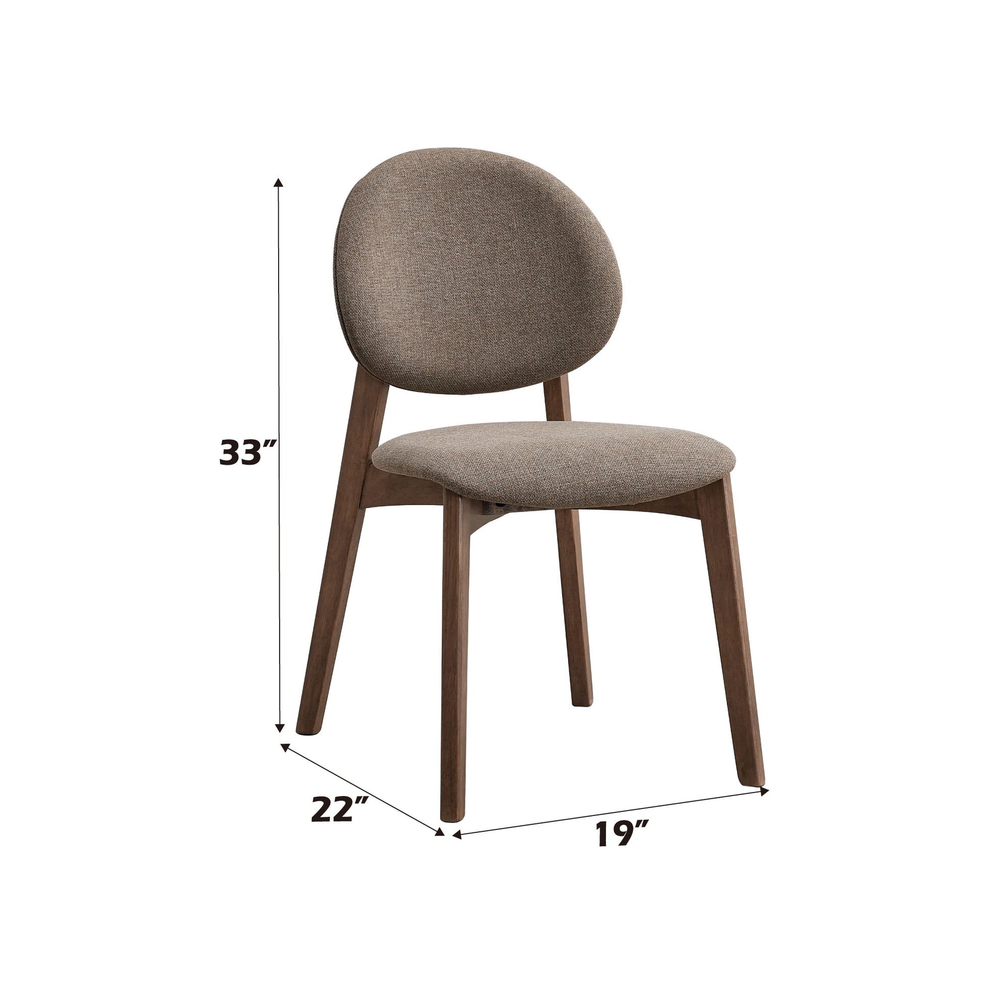 Hadasa - Side Chair, Elegant Upholstery (Set of 2) Acme
