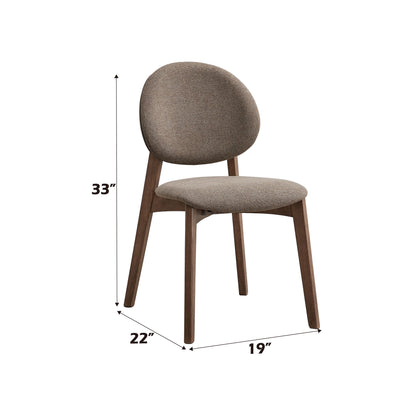 Hadasa - Side Chair, Elegant Upholstery (Set of 2) Acme