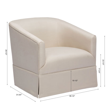 Earl - Skirted Swivel Chair Ridgecrest Home