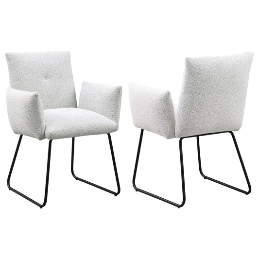 Ackland - Upholstered Dining Side Chair (Set of 2) - Light Gray