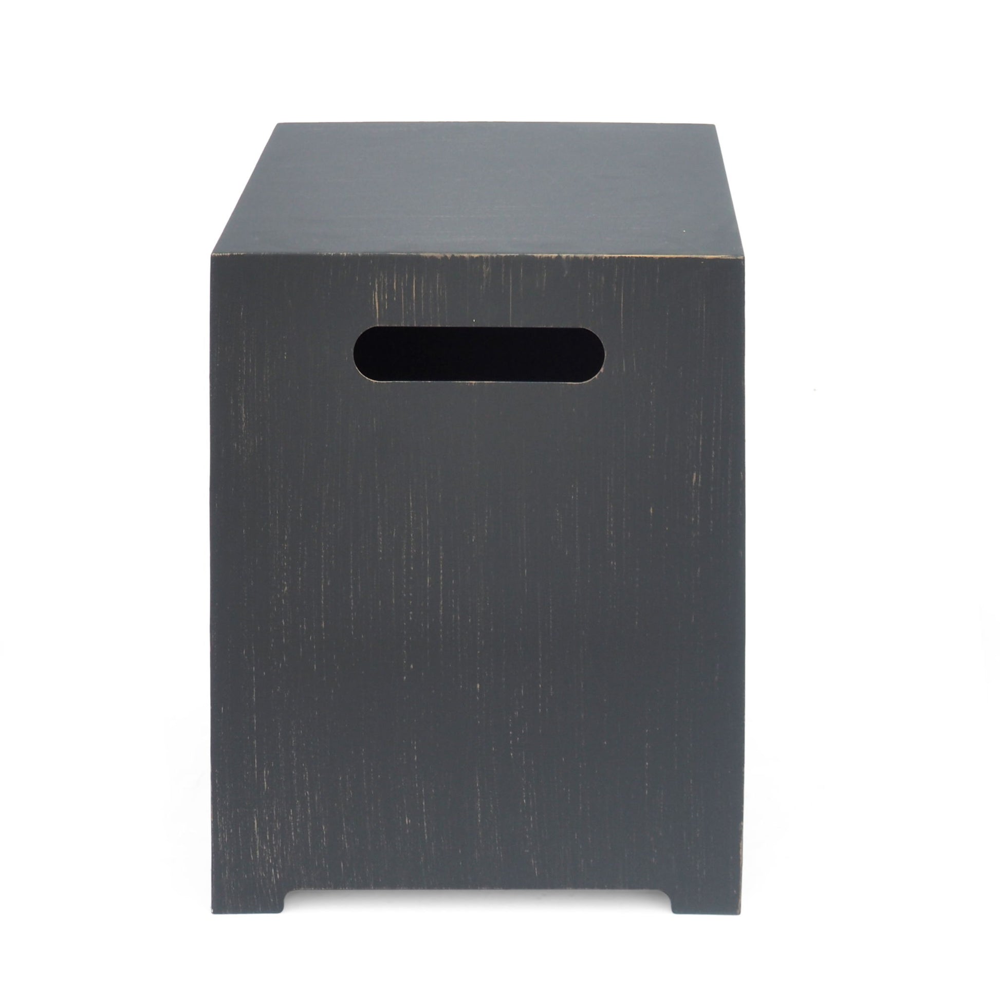 Modern Tank Holder Side Table With Powder Coated Frame Noble House