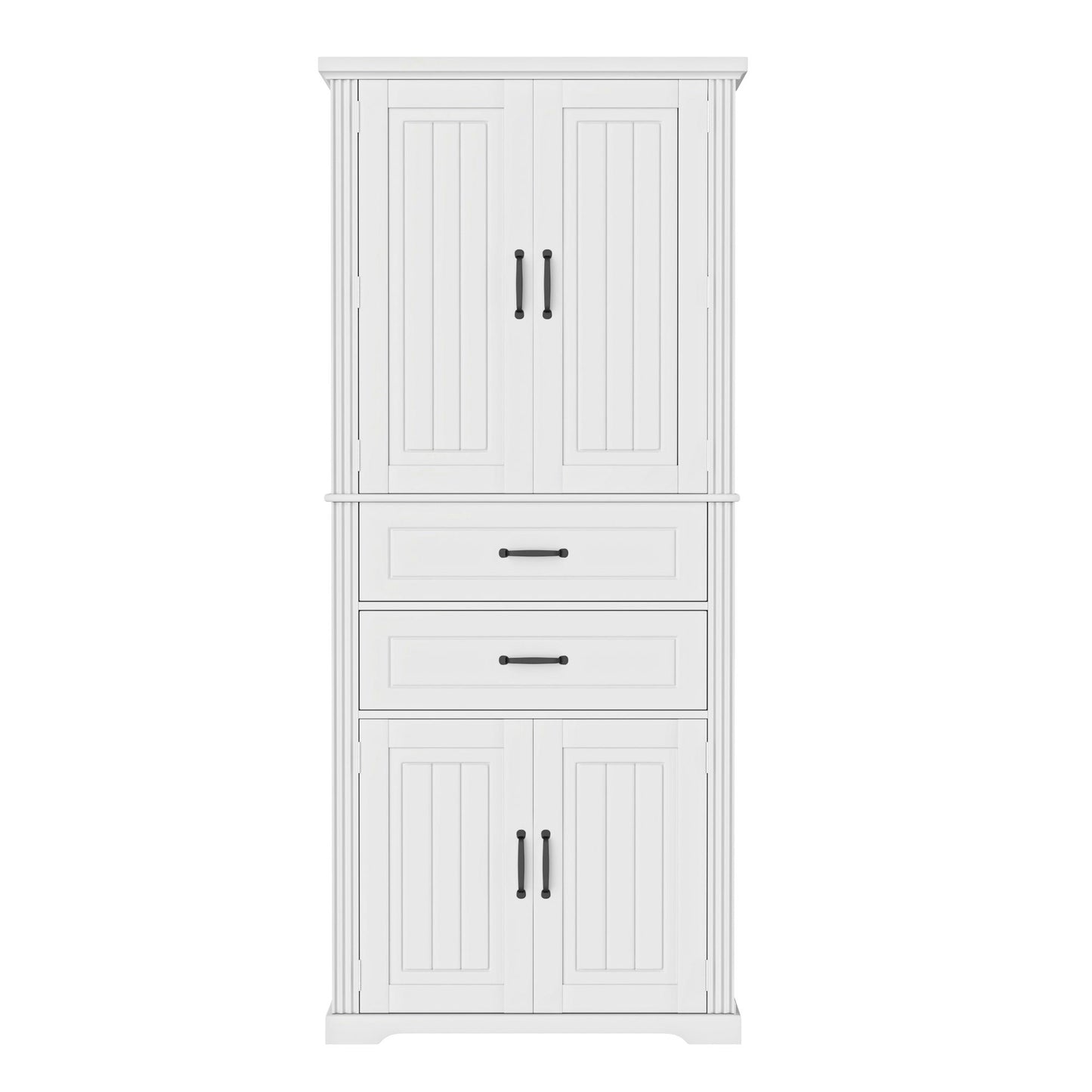 Elegant Multi Functional Storage Cabinet With Slide Rail Drawers, Adjustable Shelves Noble House