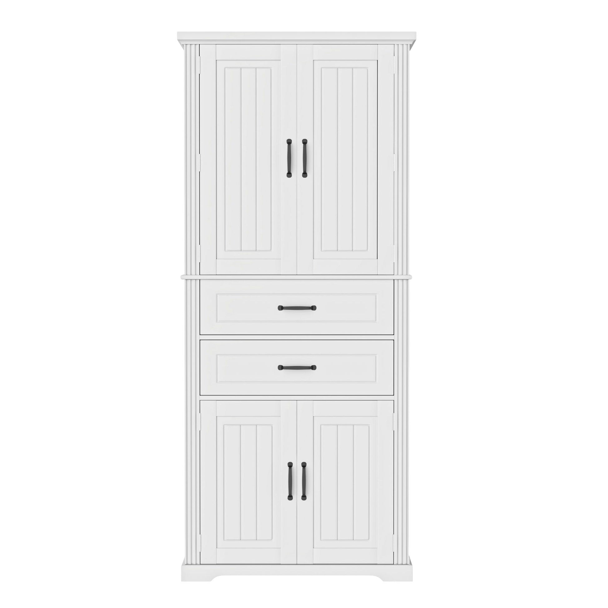 Elegant Multi Functional Storage Cabinet With Slide Rail Drawers, Adjustable Shelves Noble House