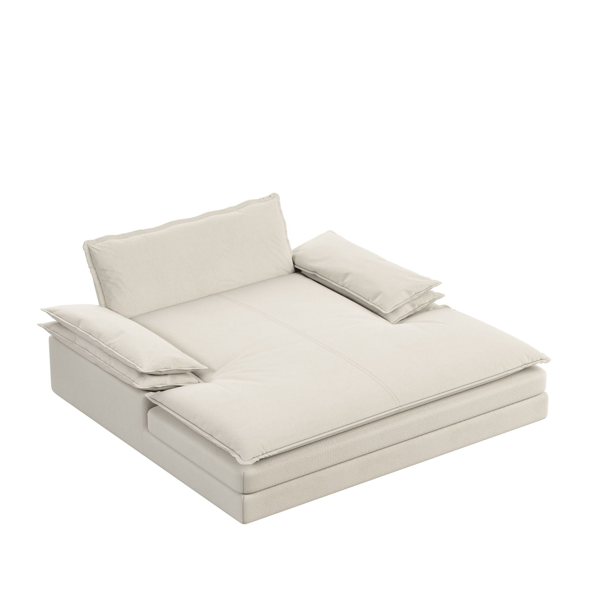 Modern Oversized Double Chaise Lounge Chair Home Essentials