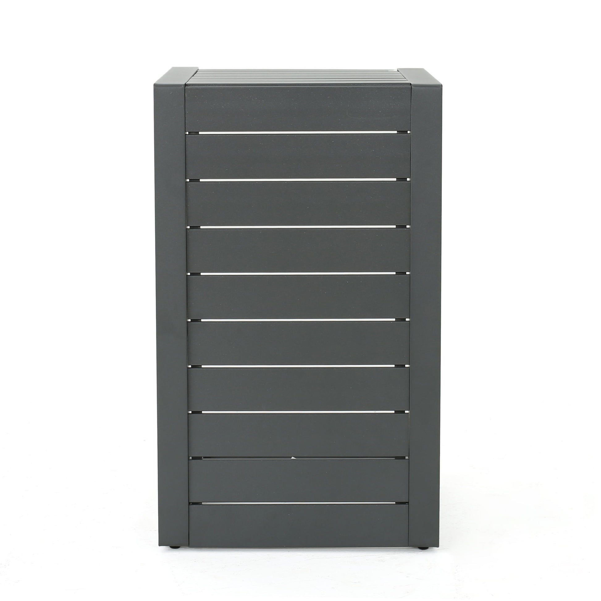 Aluminum Outdoor C - Shaped Side Table For Patio Noble House