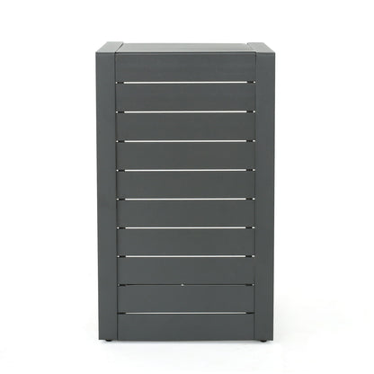 Aluminum Outdoor C - Shaped Side Table For Patio Noble House