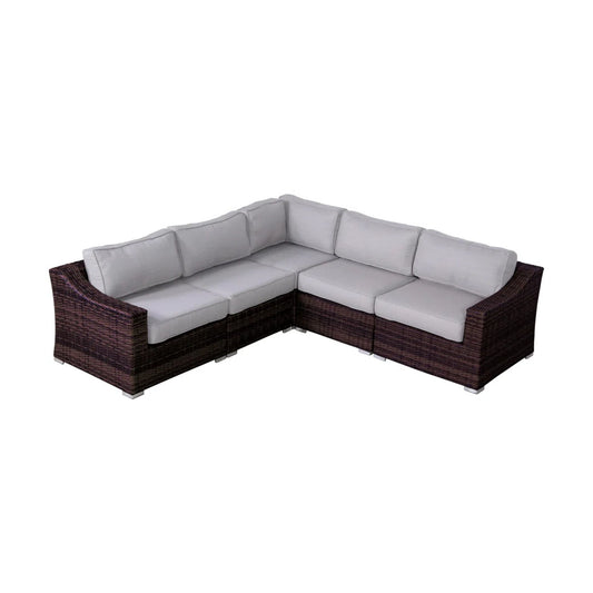 Outdoor Wicker Sofa Seating Group With Cushions LSI Patio Furniture