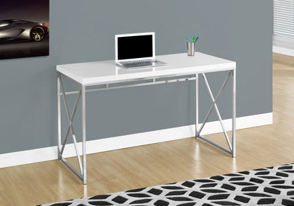 Computer Desk For Home Office, Laptop, Glossy Contemporary & Modern 8th Street