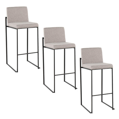 Fuji - Contemporary High Back Barstool Elegant Design Lumi Source