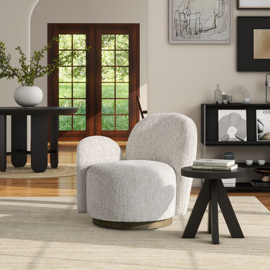 Duo - One-Arm Swivel Accent Chair Jennifer Taylor Home
