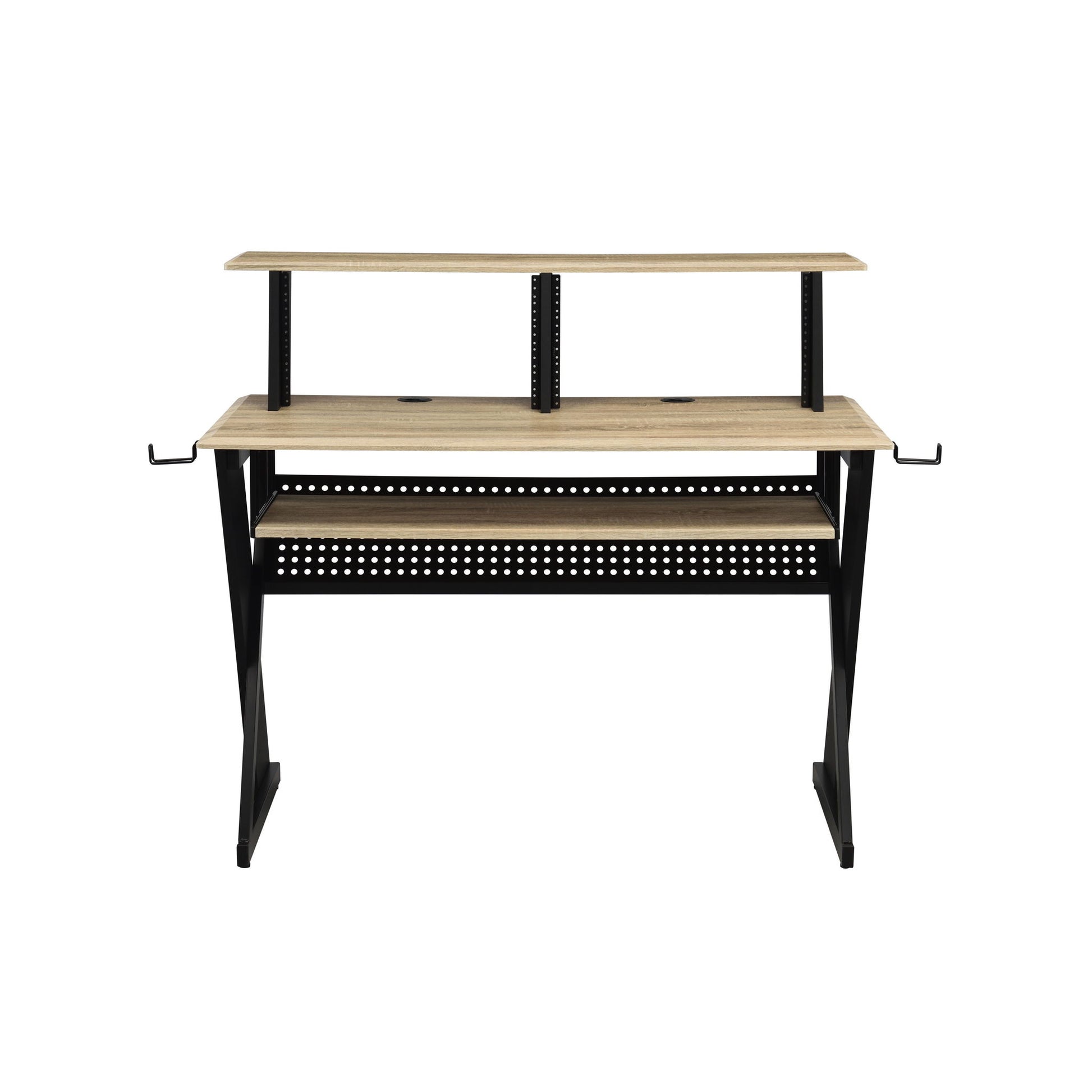 Eleazar - Music Recording Studio Desk - Natural Oak Acme
