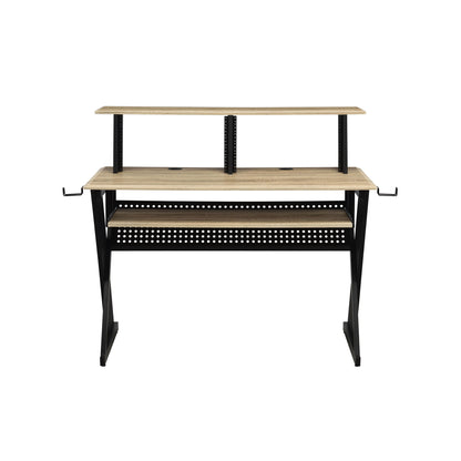 Eleazar - Music Recording Studio Desk - Natural Oak Acme
