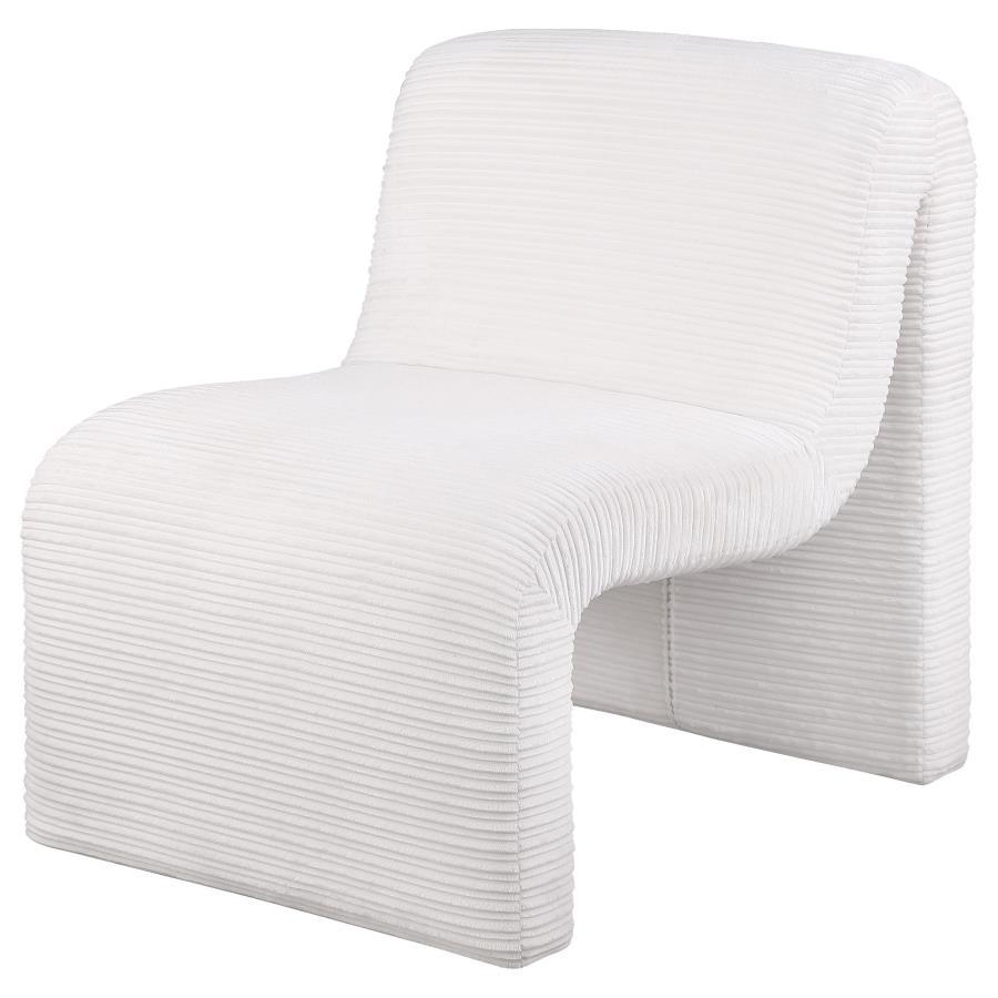 Drayton - Upholstered Curved Armless Accent Chair Coaster Fine Furniture
