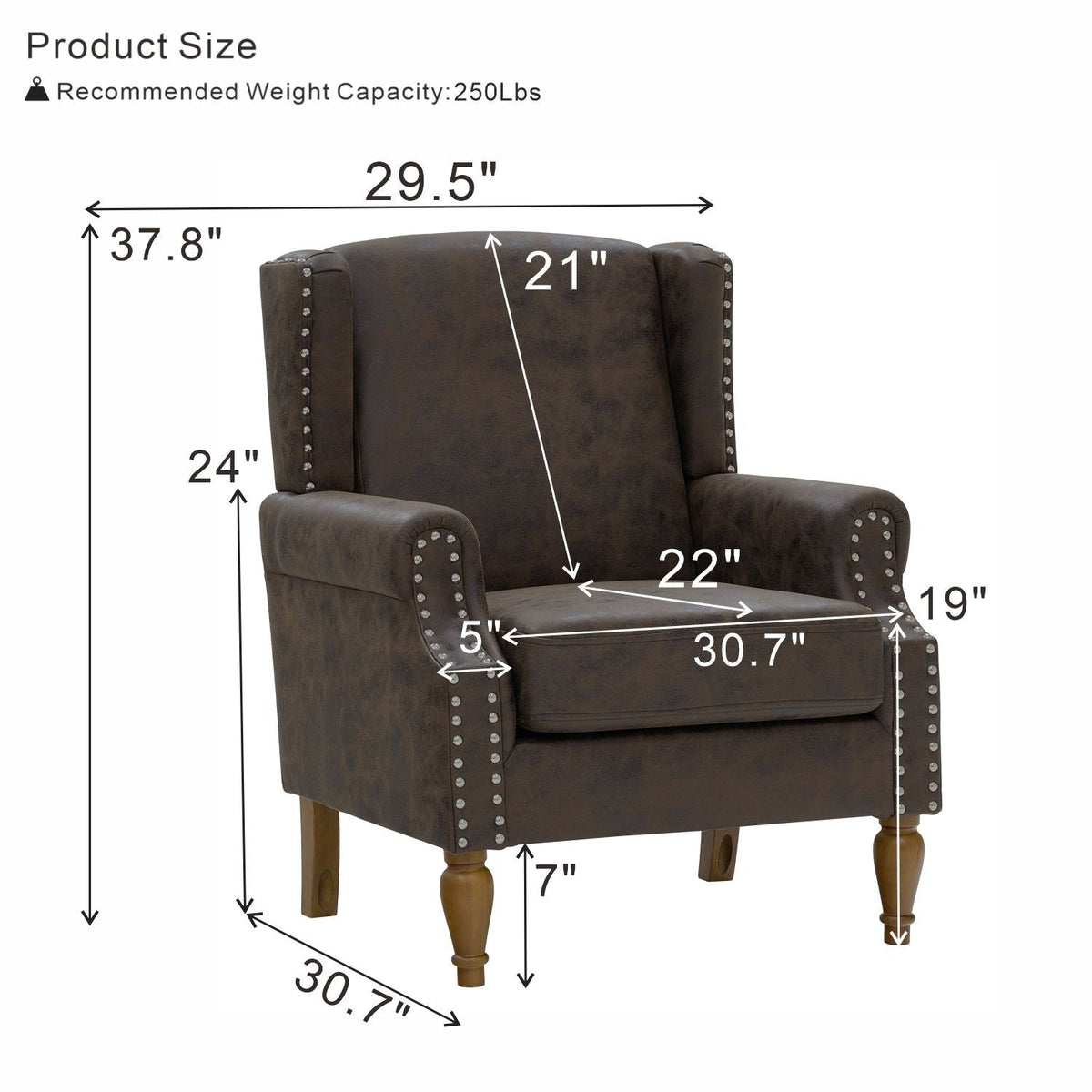 Decorative Chair With Stud Detailing Home Essentials