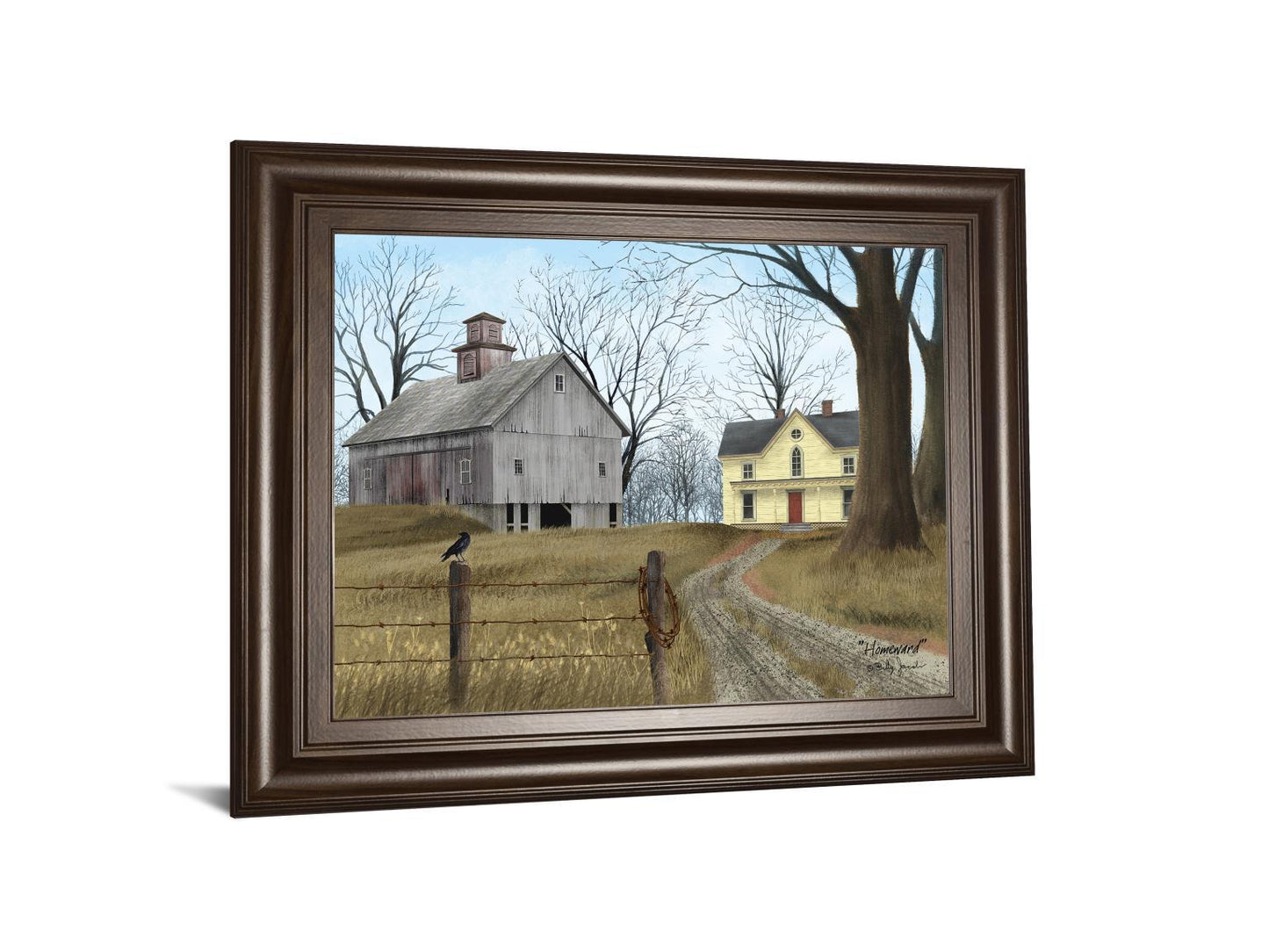 Homeward By Billy Jacobs - Framed Print Wall Art - Yellow