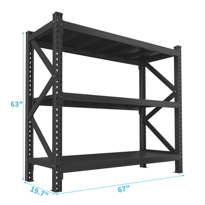 3 Tier Industrial Shelving Rack Daily Nest