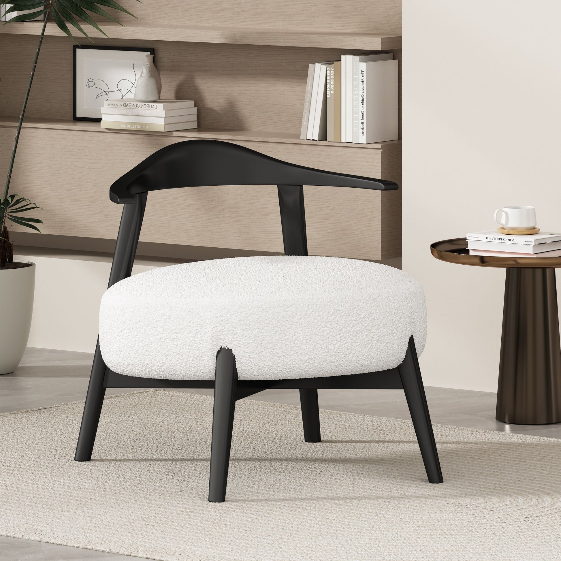 Modern Living Room Upholstered Accent Chair Noble House