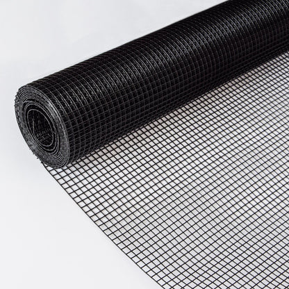 Vinyl Coated Hardware Cloth 19 Gauge Welded Wire Fence For Poultry Netting And Chicken Coop - Black Daily Nest
