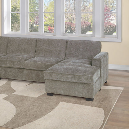 Sectional With RAF Chaise, Armless Loveseat & LAF 1 Arm Chair Home Essentials