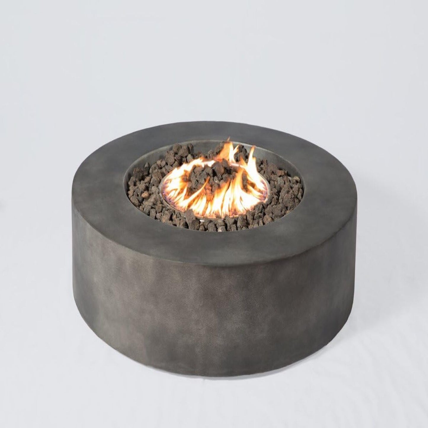 Fibre Reinforced Outdoor Fire Pit Table - Charcoal LSI Patio Furniture