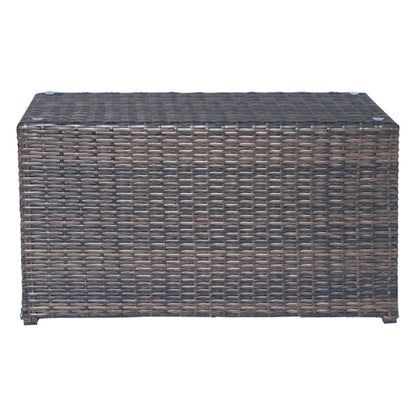 Wicker Outdoor Sectional With Weather Resistant Cushions And Table LSI Patio Furniture