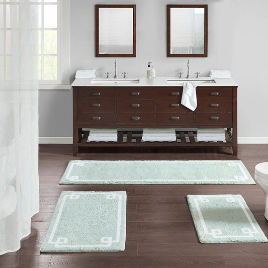 Evan - Tufted Bath Rug - Seafoam