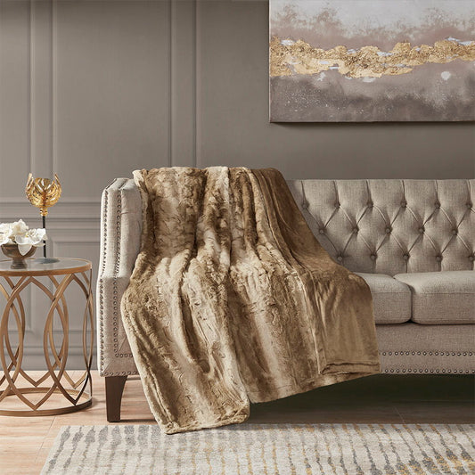 Zuri - Oversized Throw - Tan Madison Park