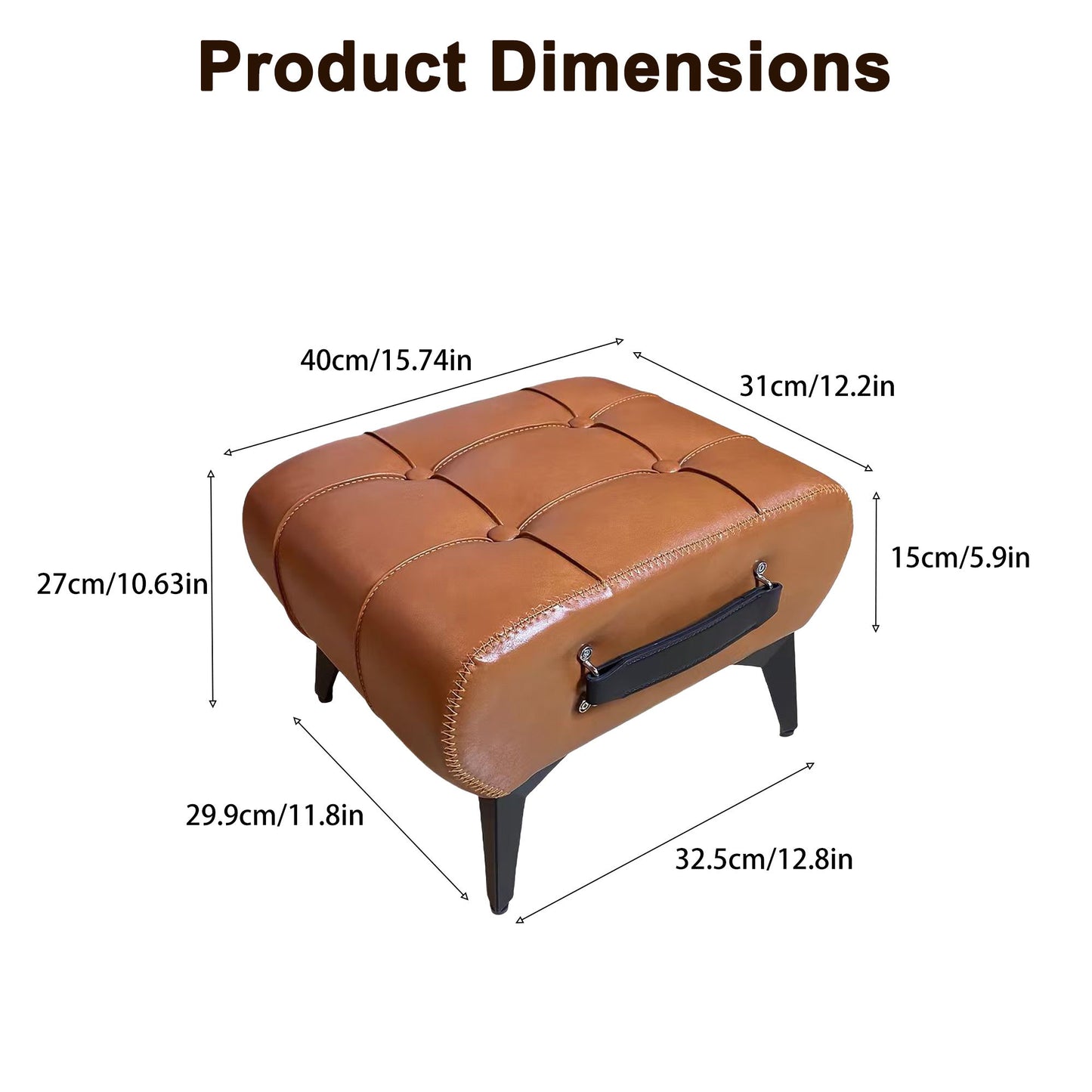 Minimalist Footstool With Hidden Storage Home Essentials