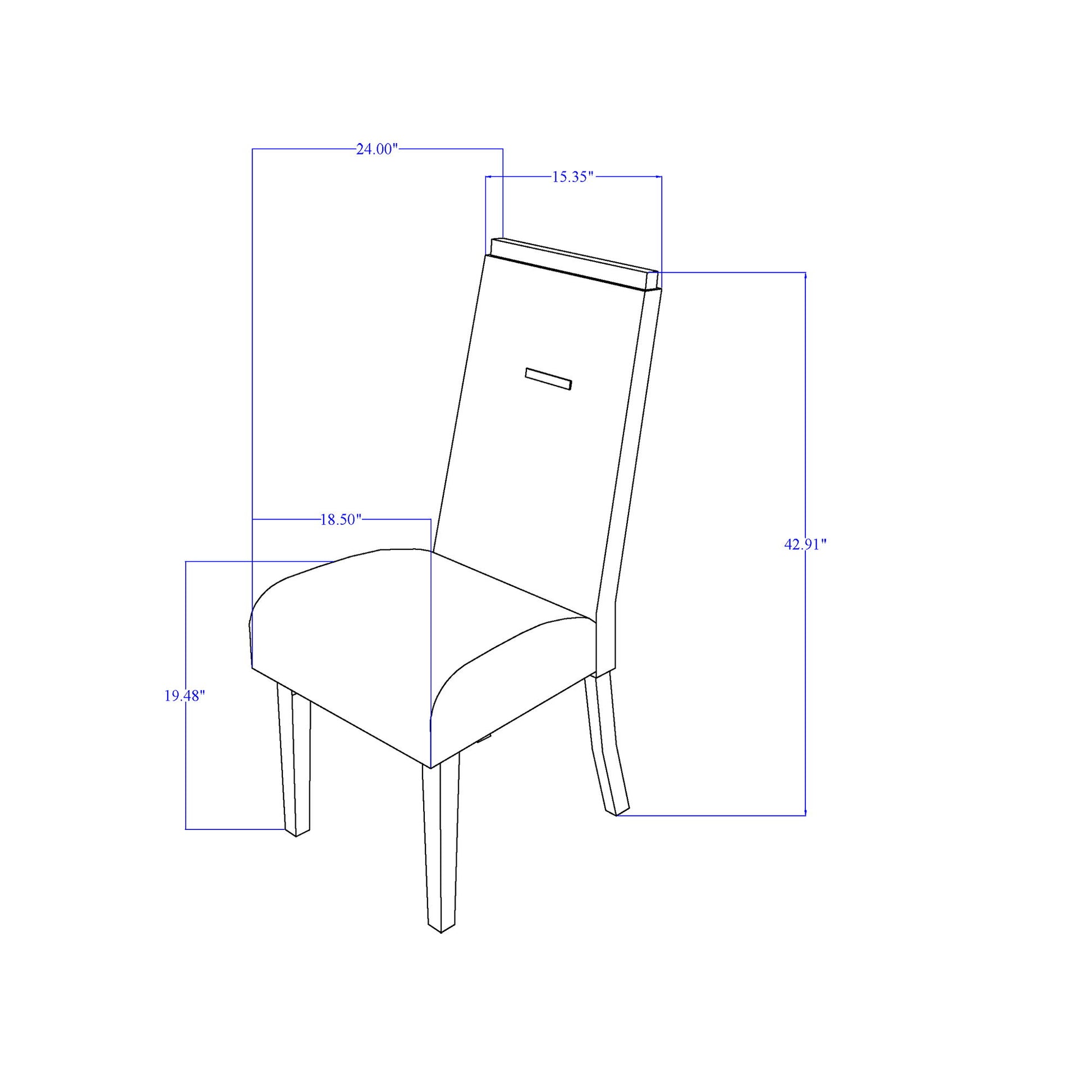 Moon - Dining Chairs (Set of 2) - Gray Global Furniture USA