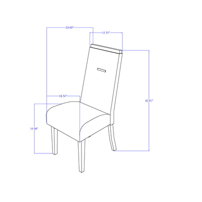 Moon - Dining Chairs (Set of 2) - Gray Global Furniture USA