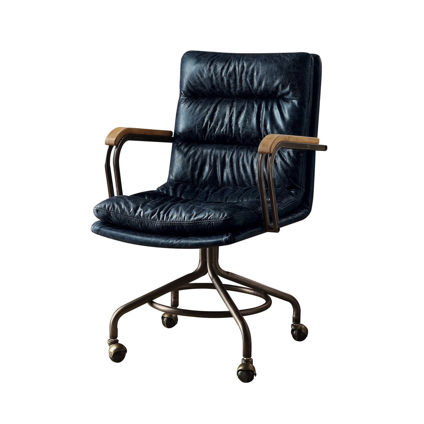 Harith - Retro Top Grain Leather Office Chair Acme